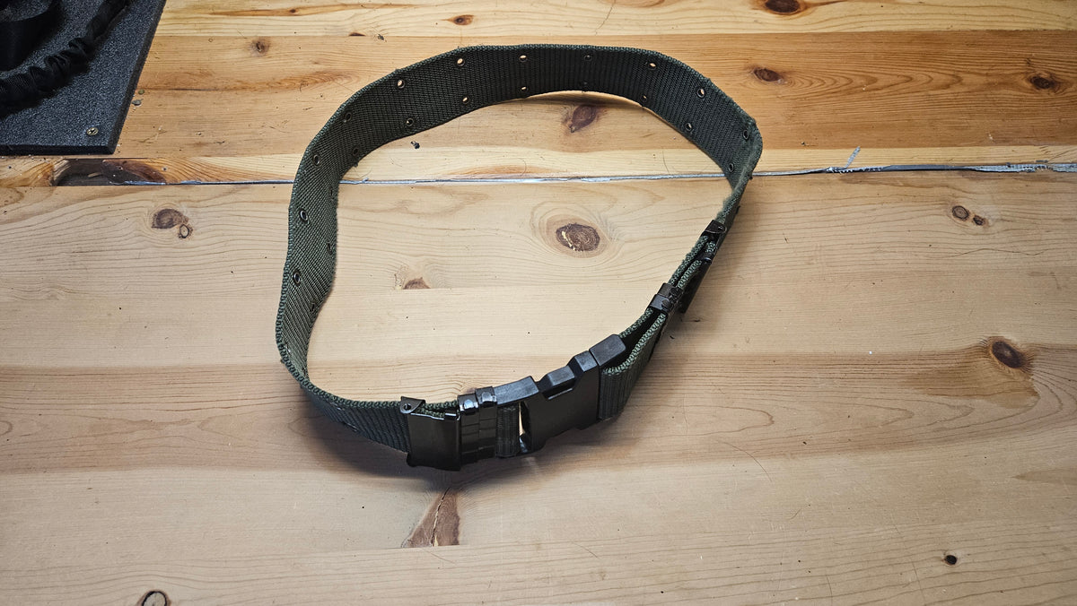 small  military OD green belt