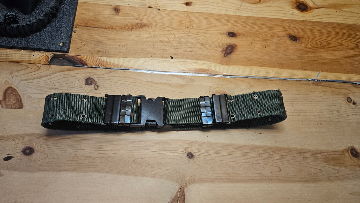 small  military OD green belt
