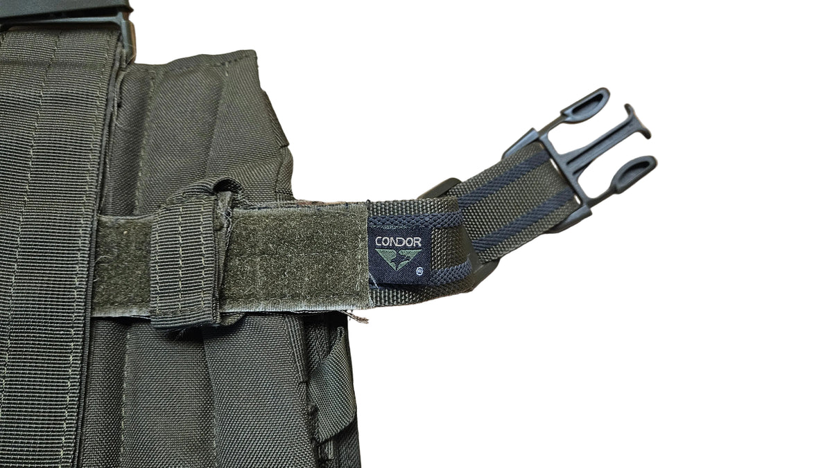 Condor MOLLE Drop Leg Panel w/Condor Tactical Open Top Triple AR15 / M4 / M16 / 5.56 NATO Magazine Pouch