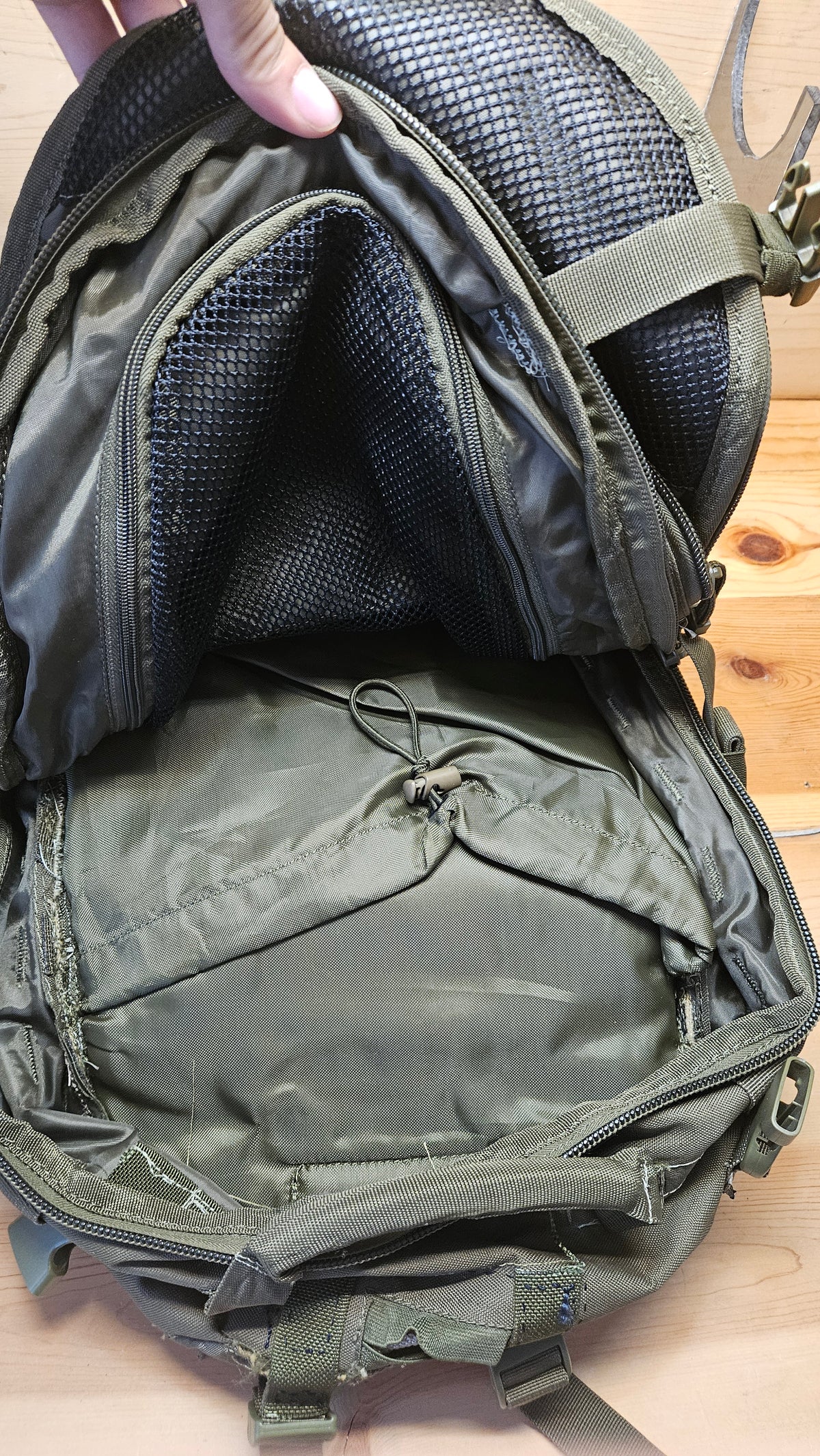 OD Pre-owned green backpack