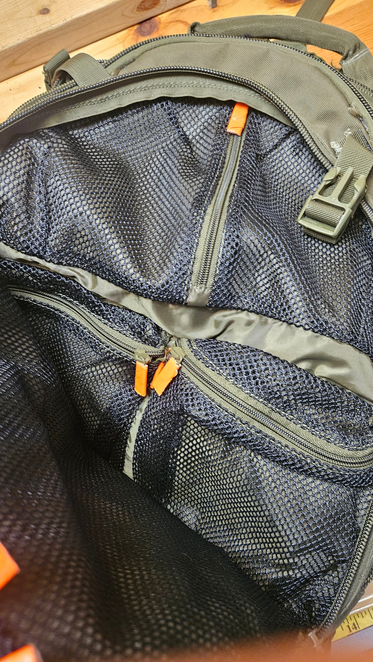 OD Pre-owned green backpack
